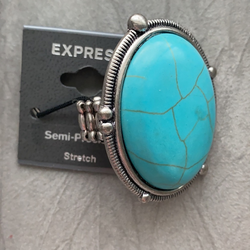 Express Turquoise & Silver Ring - Picture 2 of 7